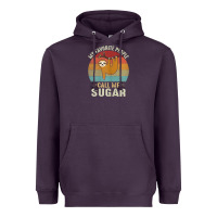 Plum womens my favorite people call me sugar cute sloth lover grandma Heavyweight Hoodie - linhVisuals