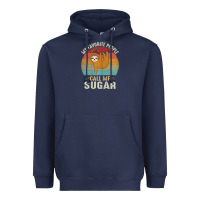Navy womens my favorite people call me sugar cute sloth lover grandma Heavyweight Hoodie - linhVisuals