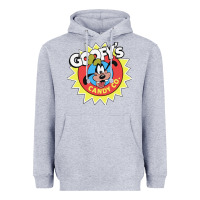 Heather Grey goofy's candy company Heavyweight Hoodie - linhVisuals
