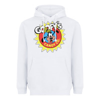 White goofy's candy company Heavyweight Hoodie - linhVisuals