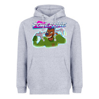 Heather Grey powerline Heavyweight Hoodie - linhVisuals