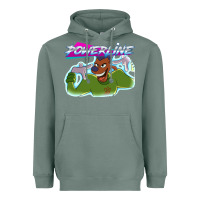 Sage powerline Heavyweight Hoodie - linhVisuals