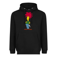 Black simpson Heavyweight Hoodie - linhVisuals