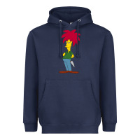 Navy simpson Heavyweight Hoodie - linhVisuals