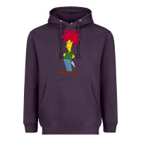 Plum simpson Heavyweight Hoodie - linhVisuals