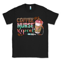Black coffee nurse repeat Classic Tee - CowGirlArtShop