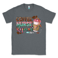 Charcoal Heather coffee nurse repeat Classic Tee - CowGirlArtShop