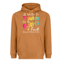 Meerkat if we get in trouble it's my bestie's fault i listened her t shirt Heavyweight Hoodie - linhVisuals
