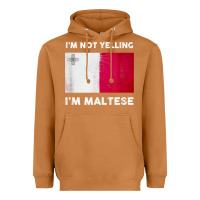 Meerkat i'm not yelling i'm maltese shirt  malta flag t shirt Heavyweight Hoodie - linhVisuals