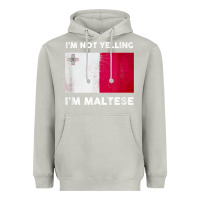 Moon Dust i'm not yelling i'm maltese shirt  malta flag t shirt Heavyweight Hoodie - linhVisuals