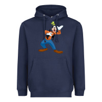 Navy goofy Heavyweight Hoodie - linhVisuals