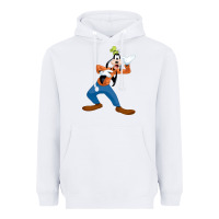 White goofy Heavyweight Hoodie - linhVisuals