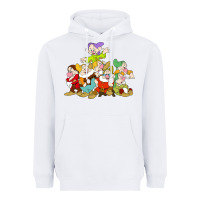 White grumpy dopey dwarf Heavyweight Hoodie - linhVisuals