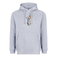 Heather Grey olaf Heavyweight Hoodie - linhVisuals