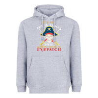 Heather Grey it's all fun & games until someone needs an eyepatch pirate t shirt Heavyweight Hoodie - linhVisuals