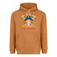 Meerkat it's all fun & games until someone needs an eyepatch pirate t shirt Heavyweight Hoodie - linhVisuals
