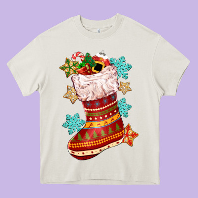 Christmas Heavy Core Tee Designed By Cowgirlartshop