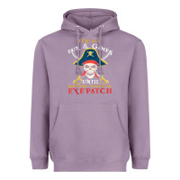 Lavender it's all fun & games until someone needs an eyepatch pirate t shirt Heavyweight Hoodie - linhVisuals