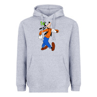 Heather Grey goofy Heavyweight Hoodie - linhVisuals
