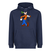Navy goofy Heavyweight Hoodie - linhVisuals