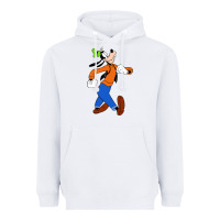 White goofy Heavyweight Hoodie - linhVisuals