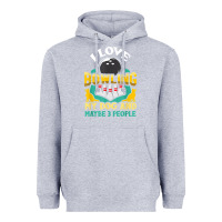 Heather Grey bowling shirt funny dog lover quote bowler gift t shirt Heavyweight Hoodie - linhVisuals