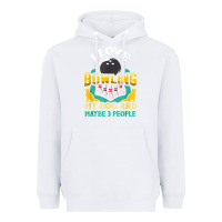 White bowling shirt funny dog lover quote bowler gift t shirt Heavyweight Hoodie - linhVisuals