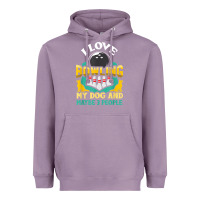 Lavender bowling shirt funny dog lover quote bowler gift t shirt Heavyweight Hoodie - linhVisuals