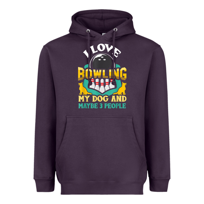 Bowling Shirt Funny Dog Lover Quote Bowler Gift T Shirt Heavyweight Hoodie by linhVisuals | Teevron