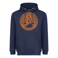 Navy star fleet academy dropout stars trekie trek geek Heavyweight Hoodie - linhVisuals