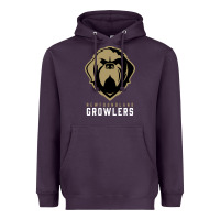 Plum #newfoundland growlers Heavyweight Hoodie - linhVisuals