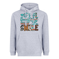 Heather Grey it’s a beautiful day to smile Heavyweight Hoodie - JahusDesignShop