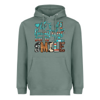 Sage it’s a beautiful day to smile Heavyweight Hoodie - JahusDesignShop