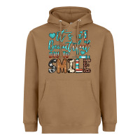 Toasted Coconut it’s a beautiful day to smile Heavyweight Hoodie - JahusDesignShop