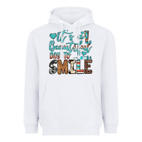 White it’s a beautiful day to smile Heavyweight Hoodie - JahusDesignShop