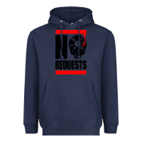Navy no requests dj turntable vinyl record Heavyweight Hoodie - linhVisuals
