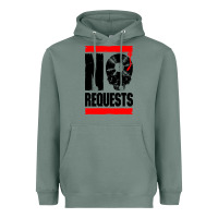 No Requests Dj Turntable Vinyl Record Heavyweight Hoodie | Teevron