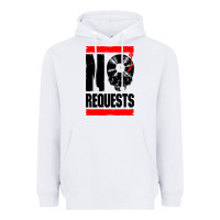 White no requests dj turntable vinyl record Heavyweight Hoodie - linhVisuals