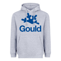 Heather Grey gould academy Heavyweight Hoodie - linhVisuals