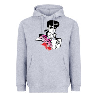 Heather Grey josuke very bizarre Heavyweight Hoodie - linhVisuals