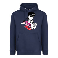Navy josuke very bizarre Heavyweight Hoodie - linhVisuals