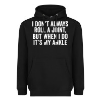 Black i dont always roll a joint but when i do Heavyweight Hoodie - linhVisuals