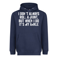 Navy i dont always roll a joint but when i do Heavyweight Hoodie - linhVisuals