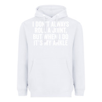 White i dont always roll a joint but when i do Heavyweight Hoodie - linhVisuals