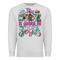 Dove Grey this nurse is guided by jesus Premium Sweatshirt - JahusDesignShop