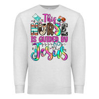 Oatmeal Heather this nurse is guided by jesus Premium Sweatshirt - JahusDesignShop