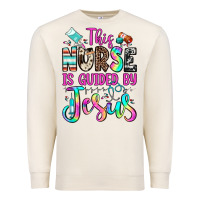 Sandshell this nurse is guided by jesus Premium Sweatshirt - JahusDesignShop