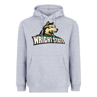 Heather Grey wright state Heavyweight Hoodie - linhVisuals