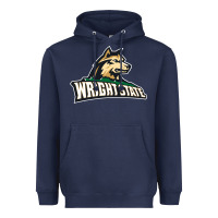 Navy wright state Heavyweight Hoodie - linhVisuals