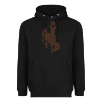Black wyoming athletics Heavyweight Hoodie - linhVisuals